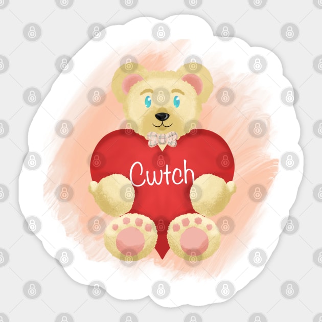 Cwtch from Azirabear Sticker by AC Salva